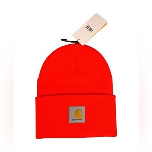 Carhartt Safety Orange Cuffed Knit Beanie OS